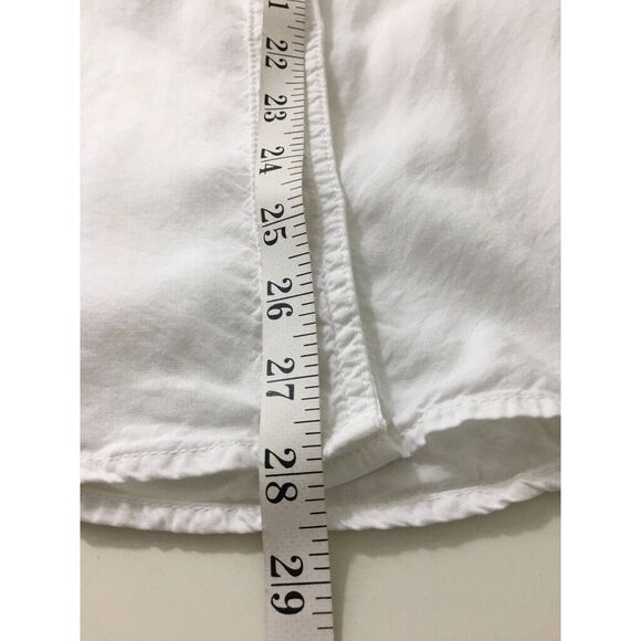 Cloth & Stone White Shirt Button Down Top XS Front Pockets Minimalist Closet - Picture 11 of 11